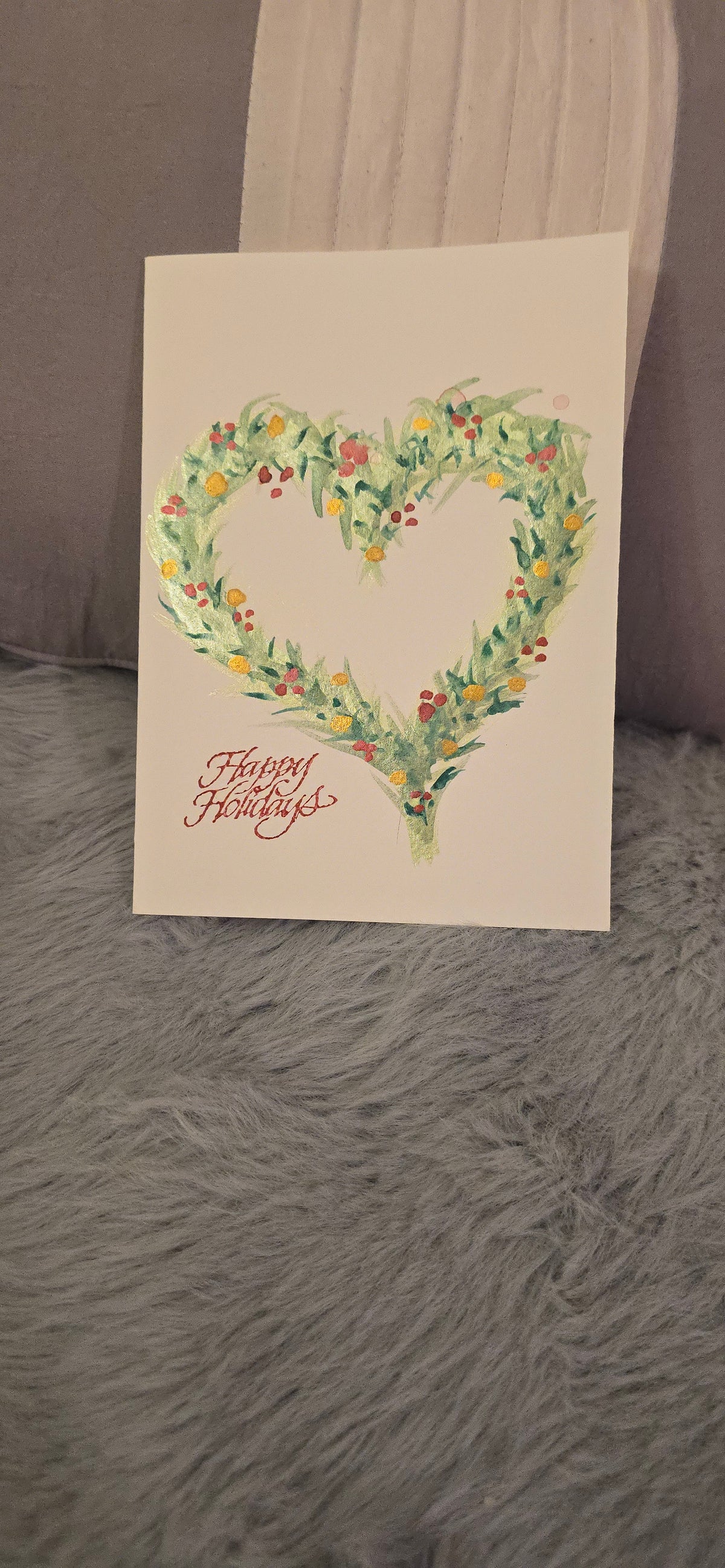 10 Hand-painted watercolor Christmas cards