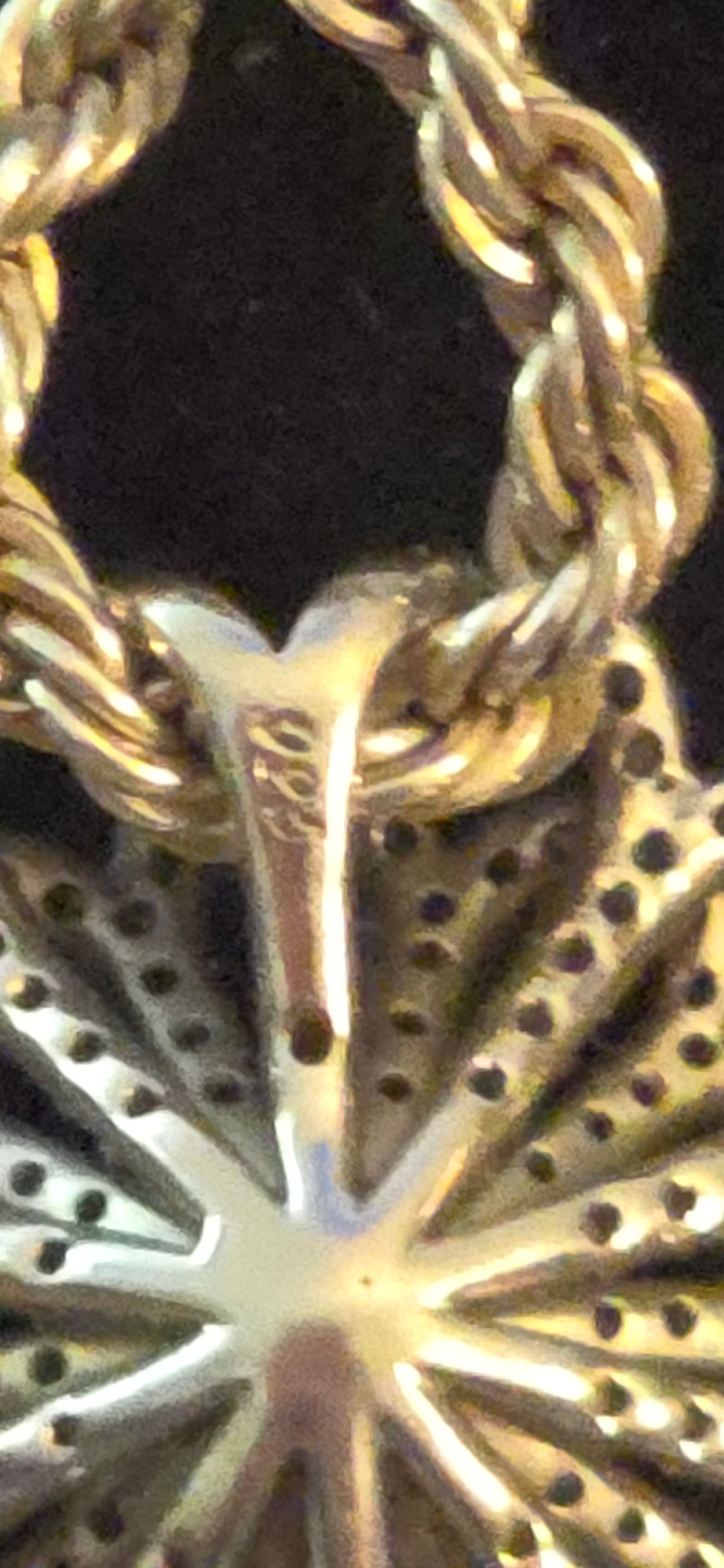 Vintage Sterling Silver floral pendant necklace
